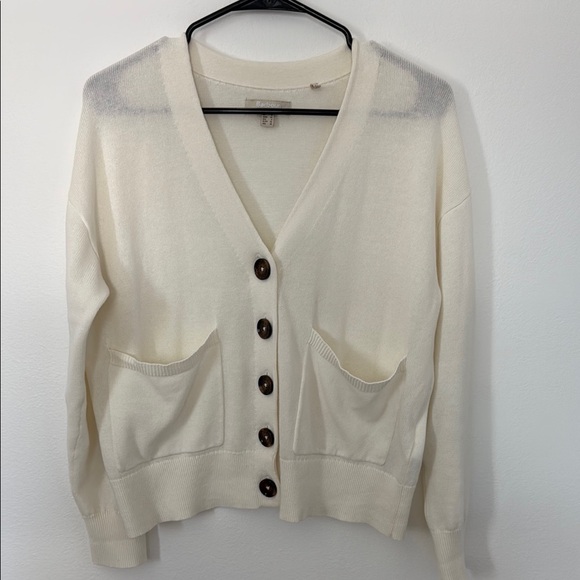 Barbour Ladies Wishaw Cardigan Cream - Picture 1 of 6